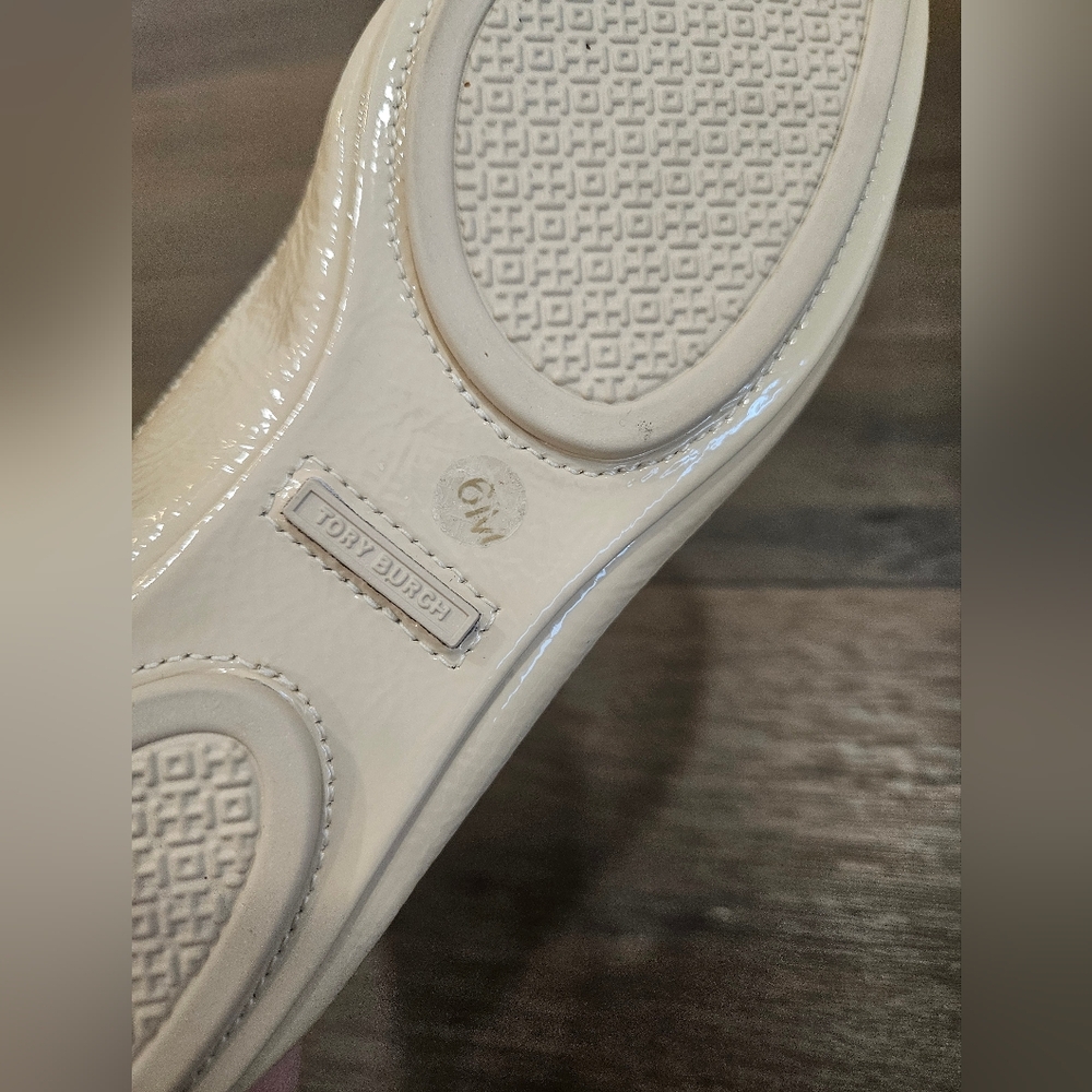 SOLD‼️NWOT Tory Burch Minnie Travel Ballet Flat, Nude Patent Leather - Picture 8 of 15